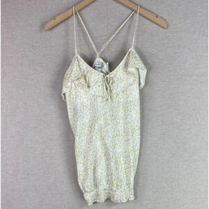 American Eagle Womens Top Size M Dainty Floral Feminine Ruffle Cottagecore